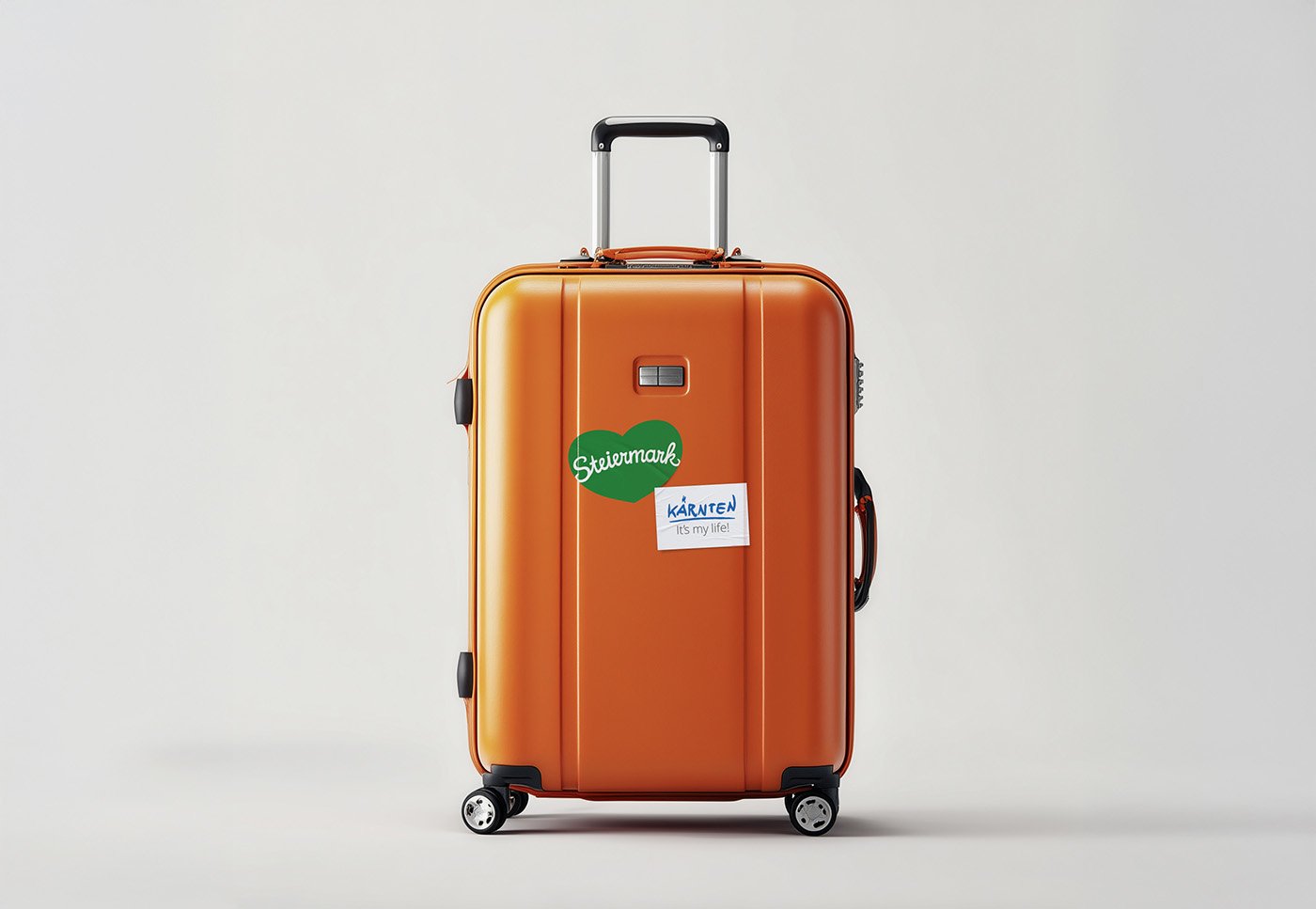 Reisekoffer mit Steiermark und Kärnten Stickers